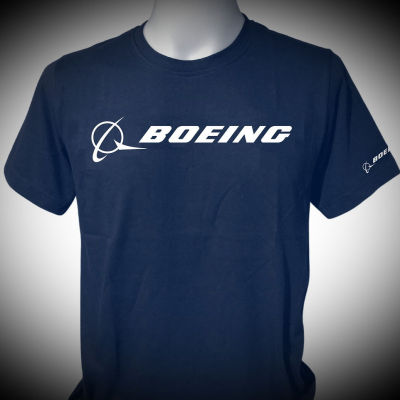 เสื้อยืด BOEING (สีน้ำเงินเข้ม) สำหรับแฟนๆการบิน