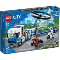 LEGO City 60244 Police Helicopter Transport ของแท้