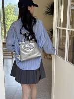 พร้อมส่ง กระเป๋าเมทาลิค cameo backpack