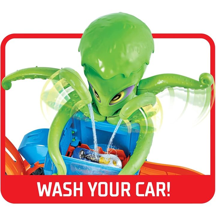 hot-wheels-city-ultimate-octo-car-wash-ชุดรางของเล่นรถฮอทวีลเปลี่ยนสี