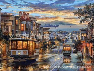 ชุดภาพระบายสีตามตัวเลข - Paint by numbers : San Francisco