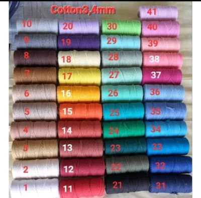 cotton roed 4mm.100m.500g. เชือกคอตตอน4มม.100ม(แบบแกนกระดาษ)