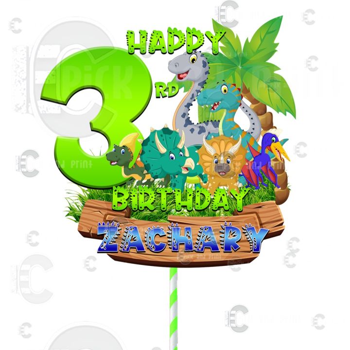 Dinosaurs Cake Toppers – designed-with-detail