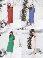 MYTOP​?Code: E94 Maxi dress แขนตุ๊กตา ทรงโอเวอร์ไซร้