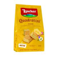 ล็อคเกอร์ เวเฟอร์กรอบสอดไส้ครีม รสชีส Loacker Wafer Quadratini Cheese ขนาด110กรัม ขนมนำเข้า