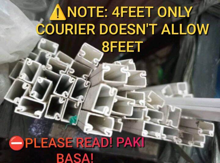 PLASTIC MOLDING/ PVC MOULDING 4FEET ONLY PANG COVER SA MGA ELECTRICAL
