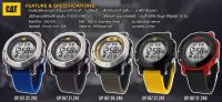 CAT watch รุ่น Tread Digital PEDOMETER  Caterpillar watch นาฬิกาข้อมือ นาฬิกาข้อมือผู้ชาย