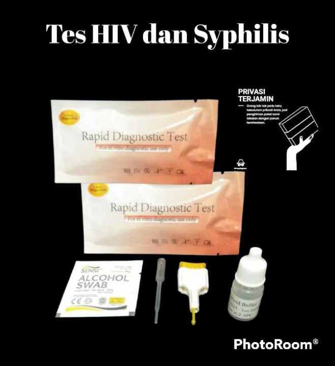 Paket murah Test HIV dan Sifilis isi 2set lengkap Glory Lazada Indonesia