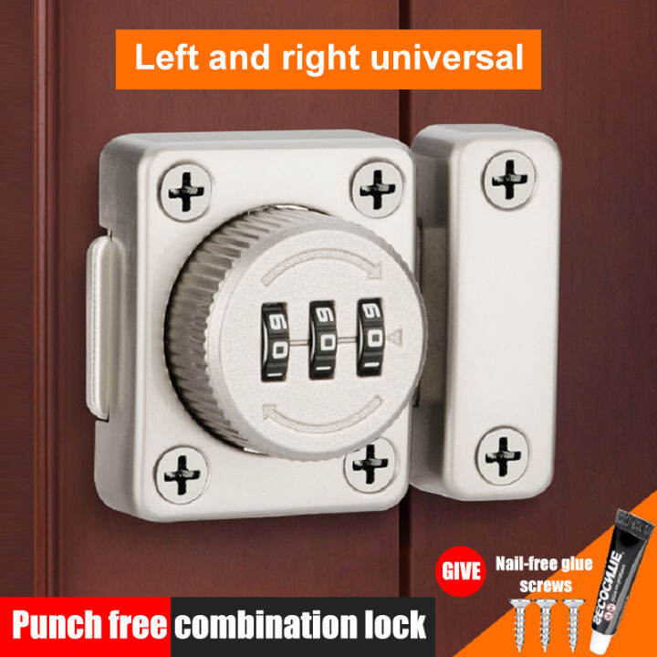 Password bolt lock Punchfree Hafele Door Lock Safety, 3 Digit