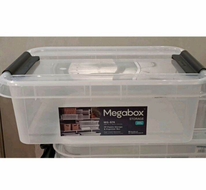 Megabox Storage Box 20L 51.4x39.6x16.9cm Lazada PH