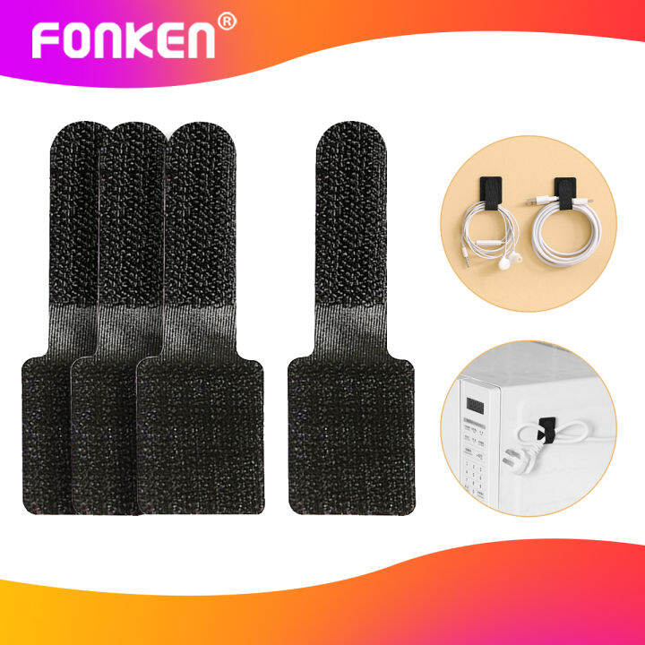 FONKEN Selfadhesive Velcro Charging Cable Headphone Cable Fixed Data