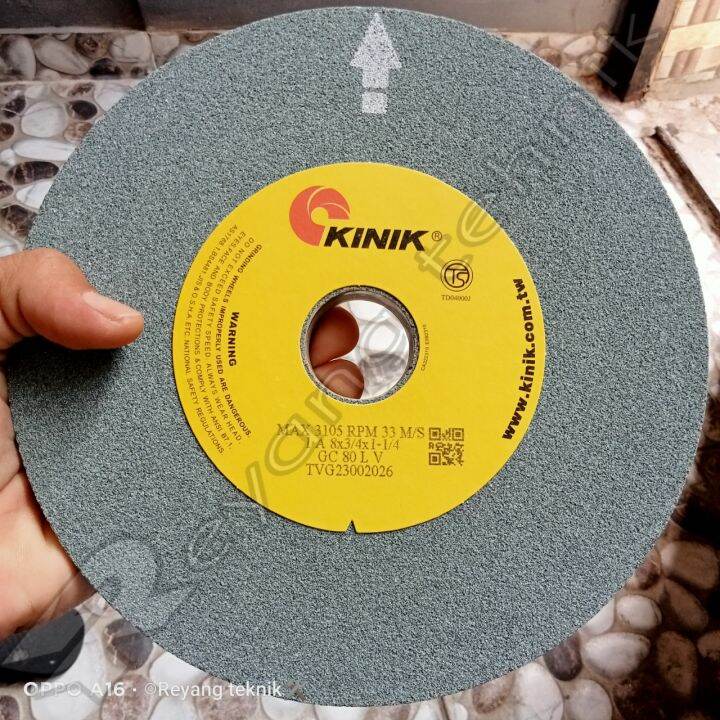 Batu gerinda 8 inch Grinding Wheel Kinik 1A 8 x 3/4 x 11/4 GC 80 LV