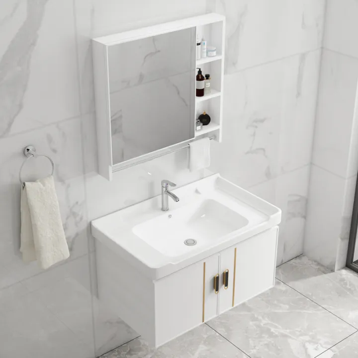 Space Aluminum WallMounted Wash Basin Balcony Modern Minimalist Wash