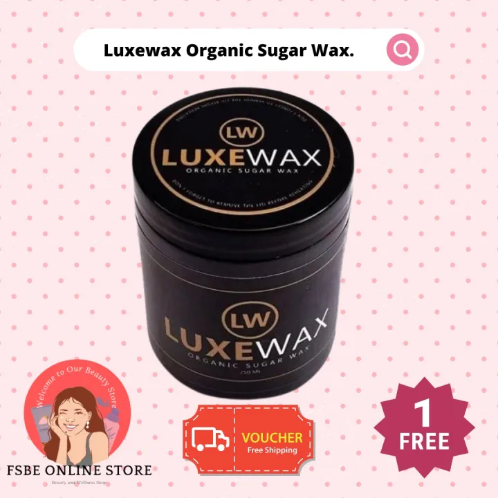 Luxewax Organic Sugar Wax Kit Complete Set with Applicator and
