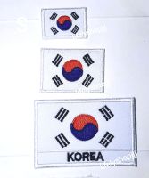 ธงKorea ธงเกาหลี ?? สินค้าไทย งานตรงปก ? สินค้าพร้อมส่งธงชาติ มีแบบเย็บ และแบบรีด อ่านในรายละเอียดสินค้า อาร์มธง  ธงยุโรป South America Patch Europe Flags Asia Iron Patch ตัวรีดติดเสื้อ ตัวรีดติดกระเป๋า ตัวรีดติดหมวก