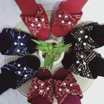 Mens discount bandana slippers