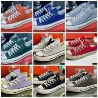 NEW รองเท้าผ้าใบ Converse allstar ขอบผ้าป้ายดำมีหลายสีให้เลือกสวยพร้อมส่งตรงปกแท้ 100%