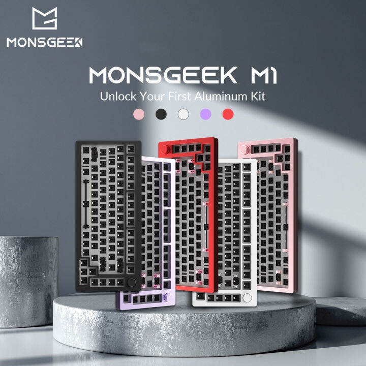 AKKO & MONSGEEK M1 CNC Aluminum Case Hot Swap RGB Gasket Mechanical