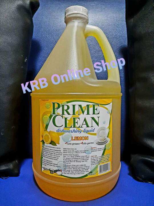Prime Dishwashing Liquid Soap (Clean) 1gal. Lazada PH