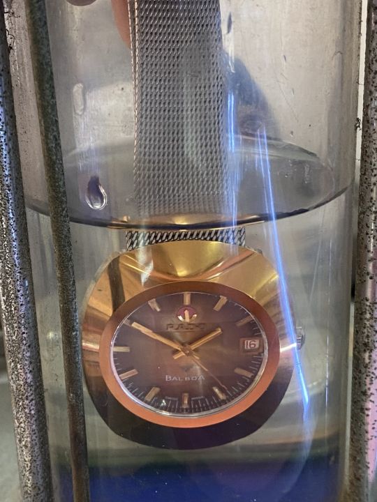 rado-balboa-25-jewels-automatic-ตัวเรือนคาไบรท์-นาฬิกาผู้ชาย-นาฬิกามือสองของแท้