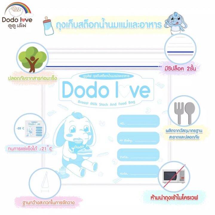 ถุงจัดเรียงสต๊อกน้ำนมแม่กล่องละ-10-ใบ-dodolove