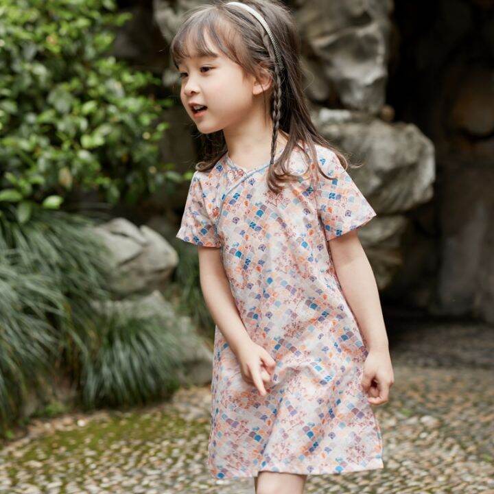 Baby's Improved Hanfu Little Girl Girl's Fairy Retro Dress Children's