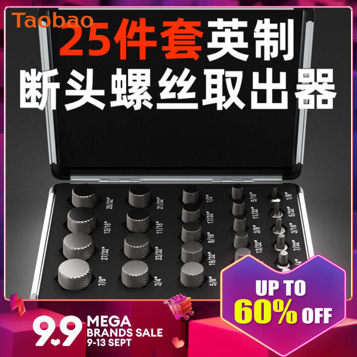 Hexagon Socket Head Cap Screw Extractor 25Piece Set Broken Head