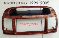 หน้ากากวิทยุ TOYOTA CAMRY ปี 1999-2005 สำหรับเปลี่ยนเครื่อง แบบ 2DIN7"_20CM. หรือ ติดตั้ง เครื่องเล่น จอ android 7"