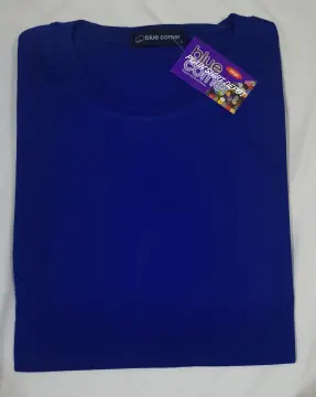 Women's Plain Round Neck T-shirt Royal Blue