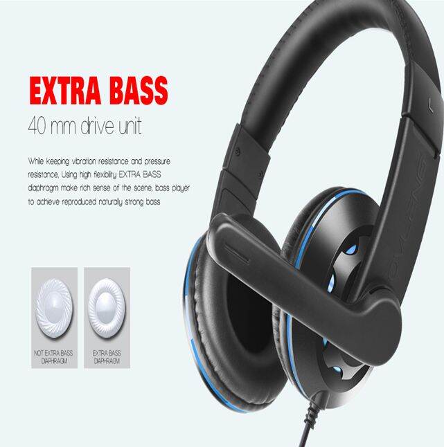 OVLENG X5 Ergonomic Design Extra Bass Stereo Gaming Headphone 3D ...