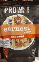 Earnest eats mighty maple  ข้าวโอ๊ตบดสำเร็จรูป โปรไบโอติก โปรตีน รส เมเปิ้ล 227g