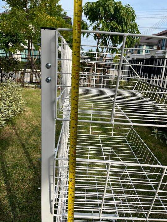 iron-shelf-4-level-ชั้นวางของ-เหล็กอบสี-สูง-4-ชั้น-เชลฟ์วางของ-ที่วางของ-ที่เก็บของ-จัดระเบียบบ้าน-เชลฟ์ขายของ-มินิมาร์ท