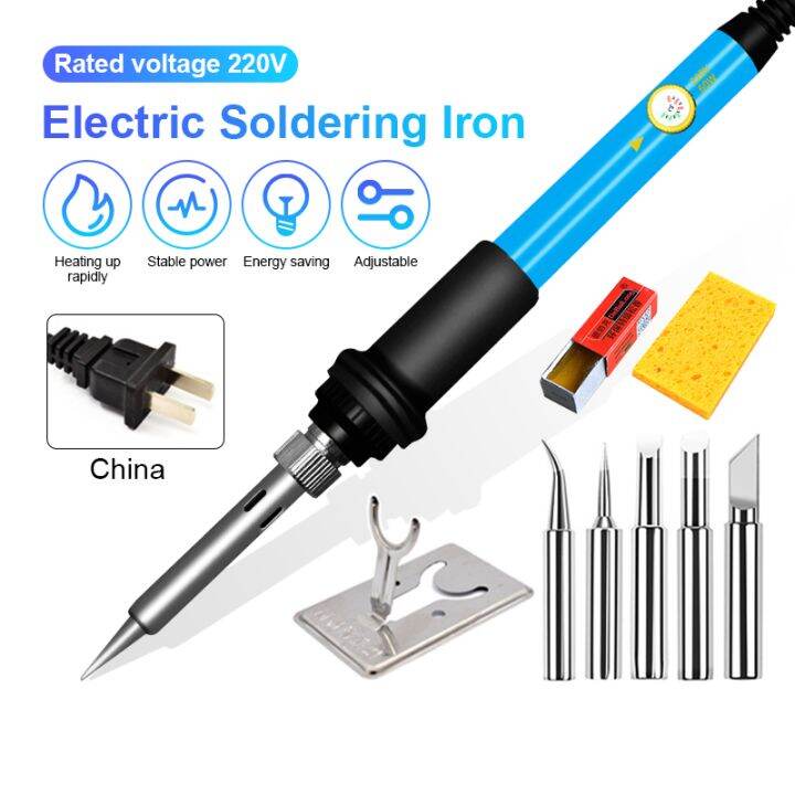 1set Mini Soldering Iron Adjustable Temperature Electric Solder Iron