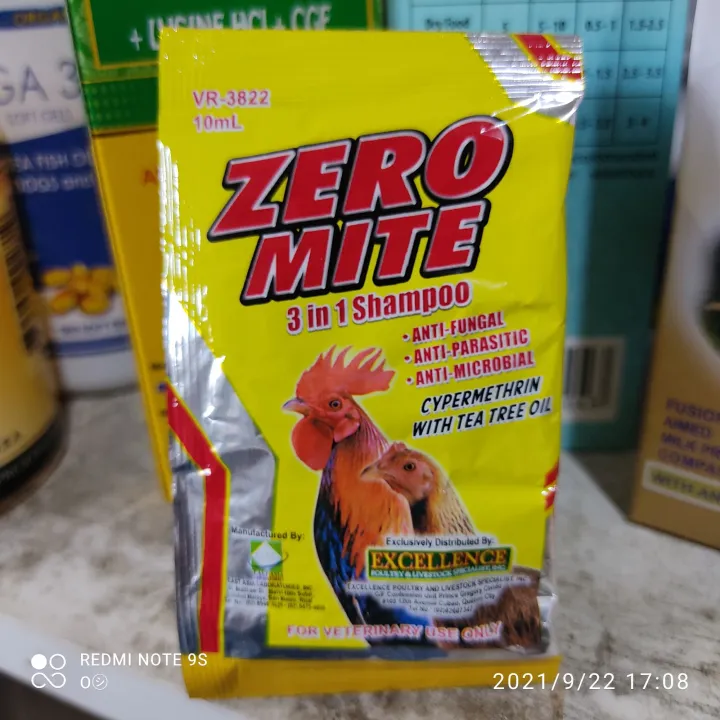 ZERO MITE (set of 6pcs) 3 in 1 shampoo, anti fungal, anti parasitic