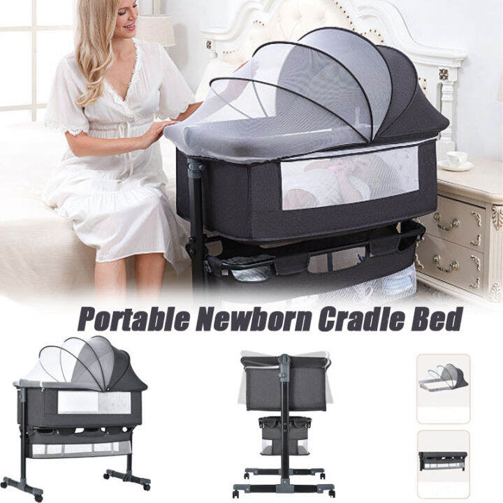Newborn Bedside Sleeper Bed 3In1 Portable Baby Cribs Folding
