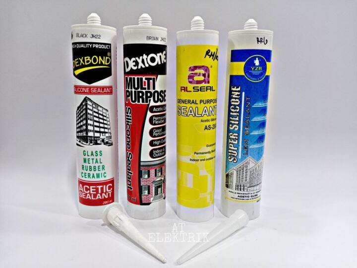 Lem SEALANT ASAM DAN NETRAL /SILICONE SEALANT / LEM AKUARIUM / LEM KACA ...