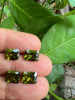 เพชร CZ  GREEN OLIVE BRILLIANT เพชรรัสเซีย สีมะกอก รูปแปดเหลี่ยม OCTAGON  9x7 มม (10 เม็ด) พลอย CUBIC ZIRCONIA  9x7 MM (10PCS)