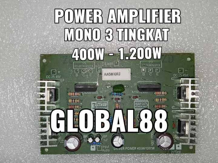 KIT DRIVER POWER AMPLIFIER MONO 3 TINGKAT / STAGE SYSTEM 400W-1200W