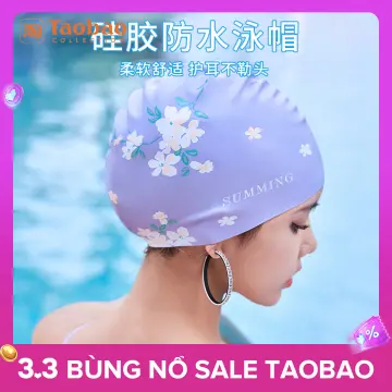 Women Silicon Swimming Cap Adults Waterproof Large Men Summer