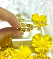 0420แหวนหุ้มทองฝังพลอยนพเก้านำโชค(ฟรีไซร์ปรับได้ตามนิ้วที่ใส่) สวยวิววับงานคุณภาพสีเหมือนของจริงโดยช่างมืออาชีพ