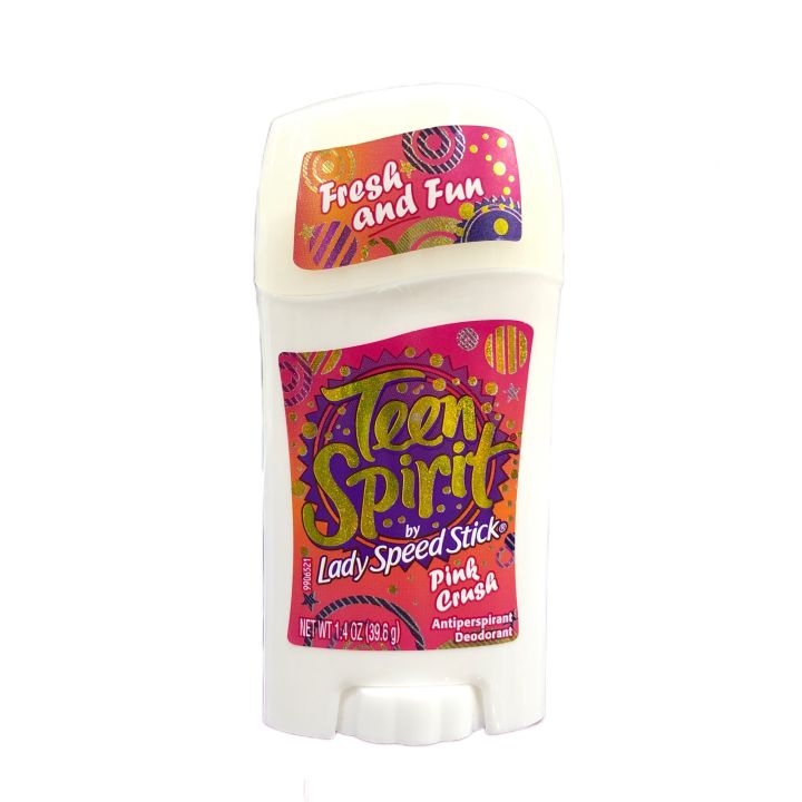Lady Speed Stick 38.6g Teen Spirit เล็ก  โรลออนระงับกลิ่นกาย 24ชม. กลิ่นกลิ่น Pink Crush