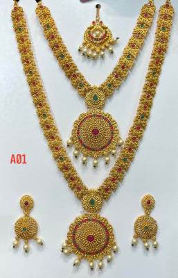 ชุดสร้อยคอต่างหูและหน้าผาก มี 5 แบบ/ INDIAN NECKLACE SET