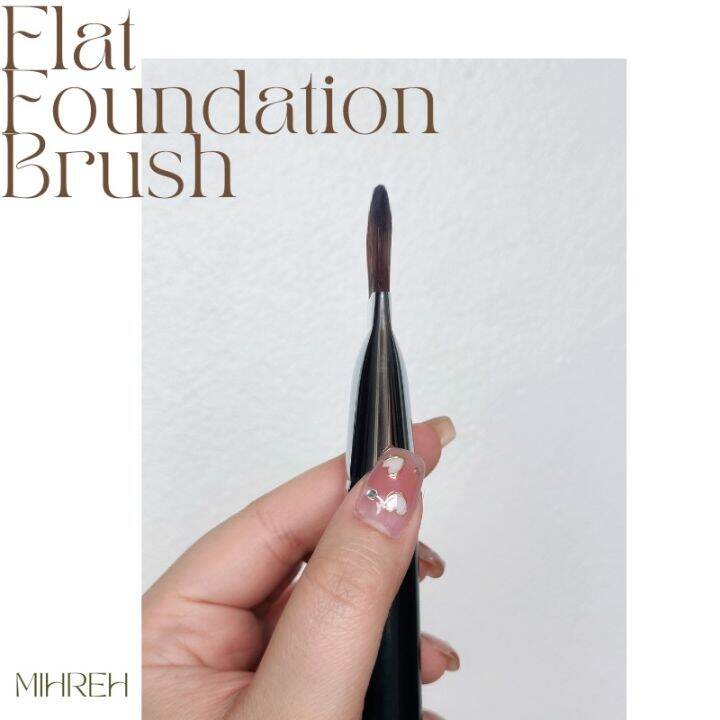 2115-พร้อมส่ง-แปรงลงรองพื้นหัวแบน-flat-foundation-brush-ได้ลุคงานผิว-หัวแบนที่แนบสนิทไปกับผิว