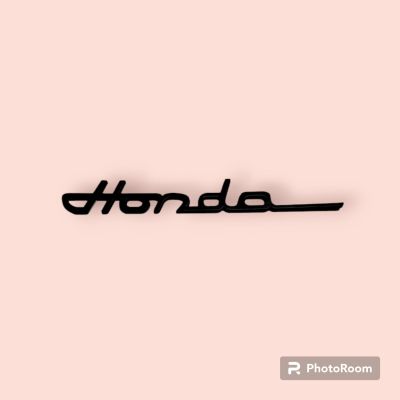 โลโก้ Honda vintage Emblem สี ดำ ทอง