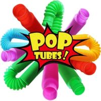 ท่อป๊อป ยืดหดได้ Pop Tubes ของเล่น ท่อของเล่น เสริมพัฒนาการ