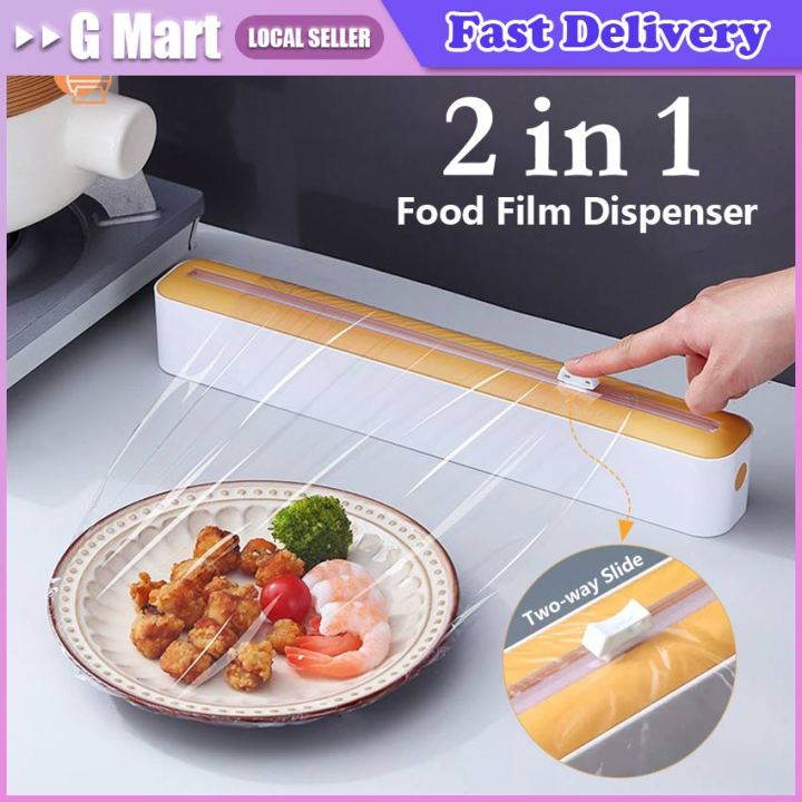 Plastic Wrap Dispenser Cling Film Dispenser Cutter Saran Wrap