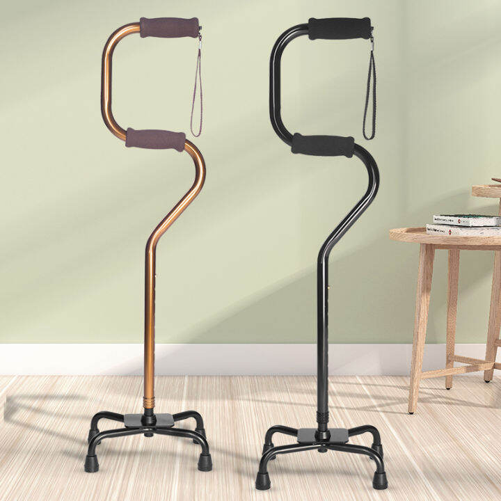 Nakabayashi FourFoot Crutches Elderly NonSlip Walking Stick Elderly