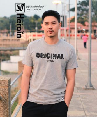 New Arrival ลายใหม่✅เสื้อยืดแขนสั้นเฮ โรอีน  รุ่น  ORIGINAL