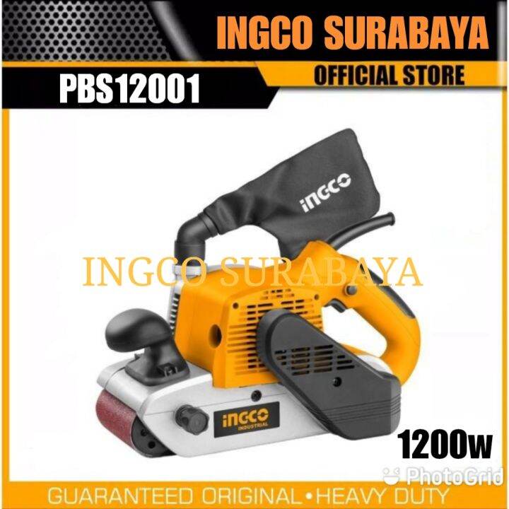 INGCO PBS12001 BELT SANDER 4"/100X610MM MESIN LISTRIK AMPLAS SABUK TANK ...