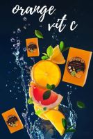 ?สบู่ส้ม Vit c? ผิวขาวใส ออร่า ขนาด70กรัม ราคา 49 บาท